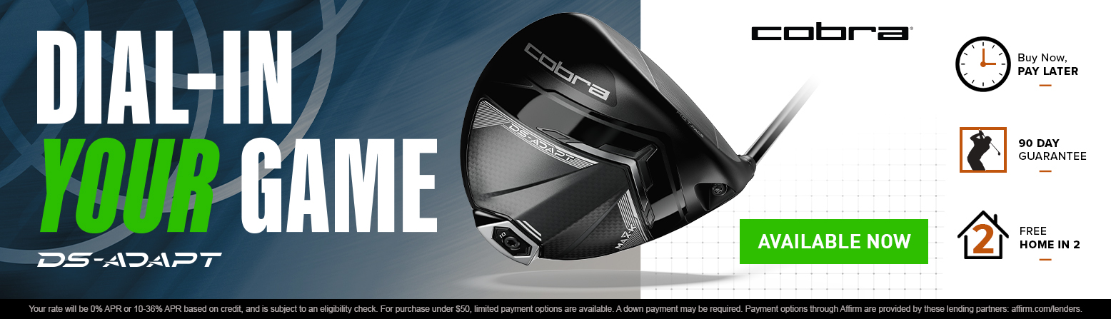 Cobra Darkspeed Adapt Golf Clubs at Rock Bottom Golf brand page - desktop image