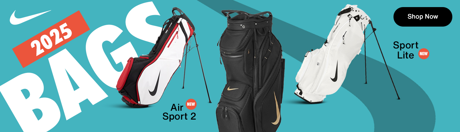 Nike Golf Bags at Rock Bottom Golf brand page - desktop image
