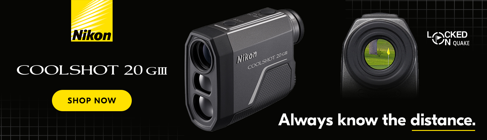 Nikon Coolshot 20 GIII Rangefinder Now Available at Rock Bottom Golf brand page - desktop image