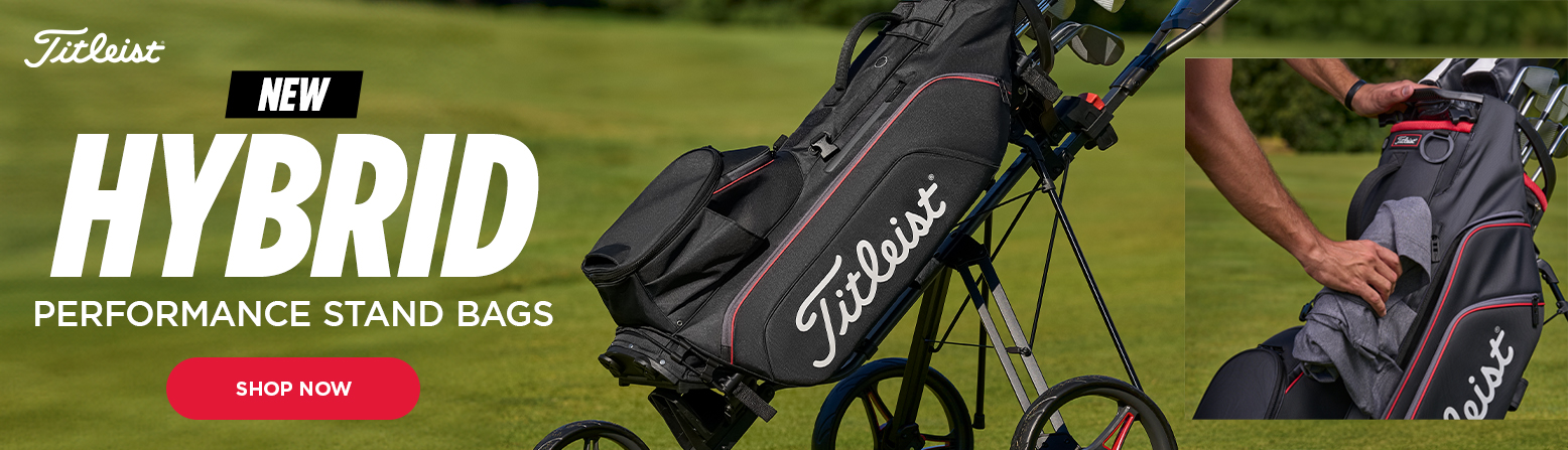 Titleist Golf Bags - Now Available at Rock Bottom Golf brand page - desktop image